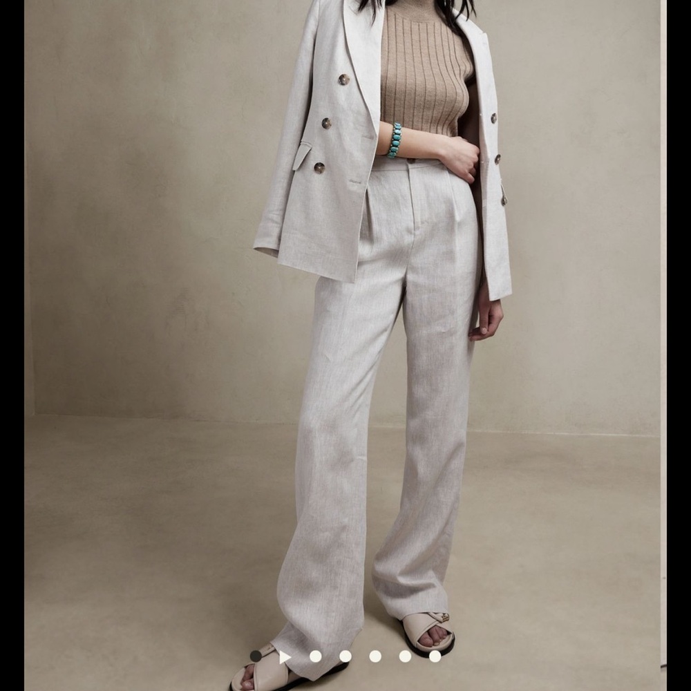 Banana Republic Straight-Leg Linen Pant